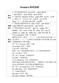 【同步导学案】外研版（三起）英语三年级上册-第四模块学案（导学案）