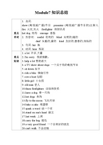 【同步导学案】外研版（三起）英语五年级上册-第七模块学案（导学案）