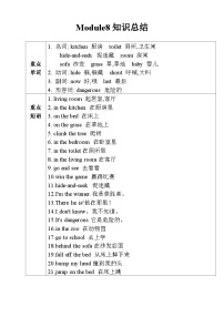 【同步导学案】外研版（三起）英语五年级上册-第十模块学案（导学案）