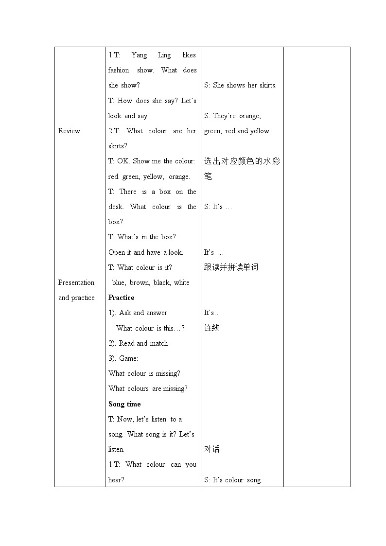 【同步教案】牛津译林版英语三年级上册--Unit6（第2课时）教案02