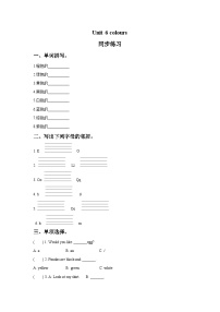 小学英语牛津译林版三年级上册Unit 6 Colours精品课后测评