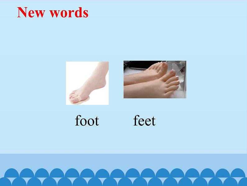 川教版（三年级起点）小学三年级英语上册 Lesson W  One Foot and Tow Feet   课件05