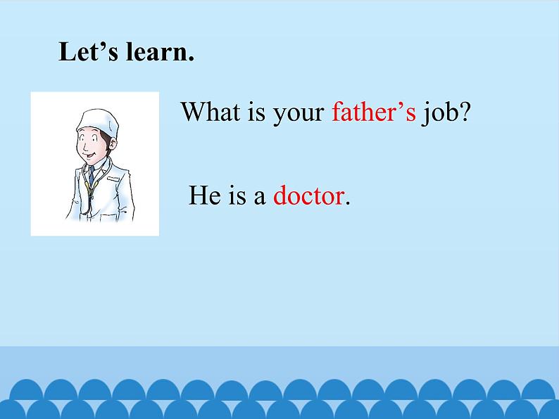 川教版（三年级起点）小学五年级英语上册Unit3 Lesson 3  What's Your Father's Job   课件07