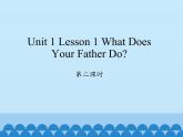 川教版（三年级起点）小学六年级英语下册 Unit1 Lesson 1 What Does Your Father Do   课件1