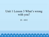 川教版（三年级起点）小学六年级英语下册 Unit1 Lesson 3 What's wrong with you   课件