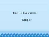 牛津译林版小学一年级英语下册 Unit 3 I like carrots   课件2
