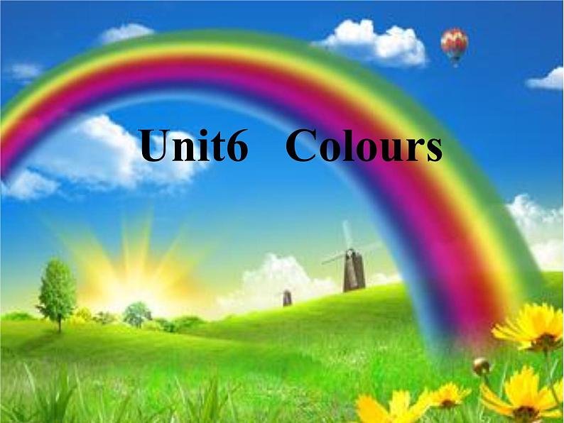 牛津译林版小学三年级英语上册 Unit 6 Colours   课件1第1页