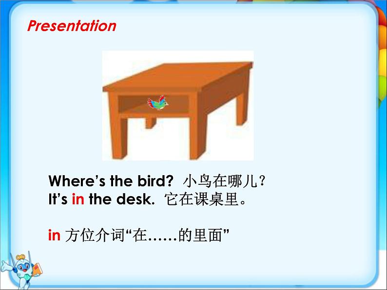 牛津译林版小学三年级英语下册 Unit 4 Where's the bird   课件608