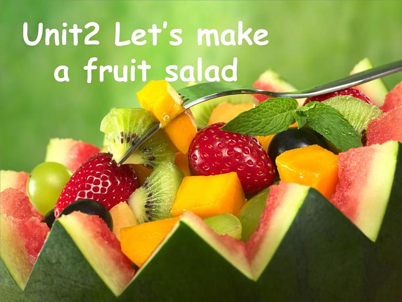 牛津译林版小学四年级英语上册 Unit 2 Let's make a fruit salad  课件201