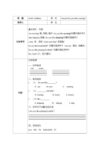 鲁科版 (五四制)四年级上册Lesson 1 We have Chinese.精品学案设计