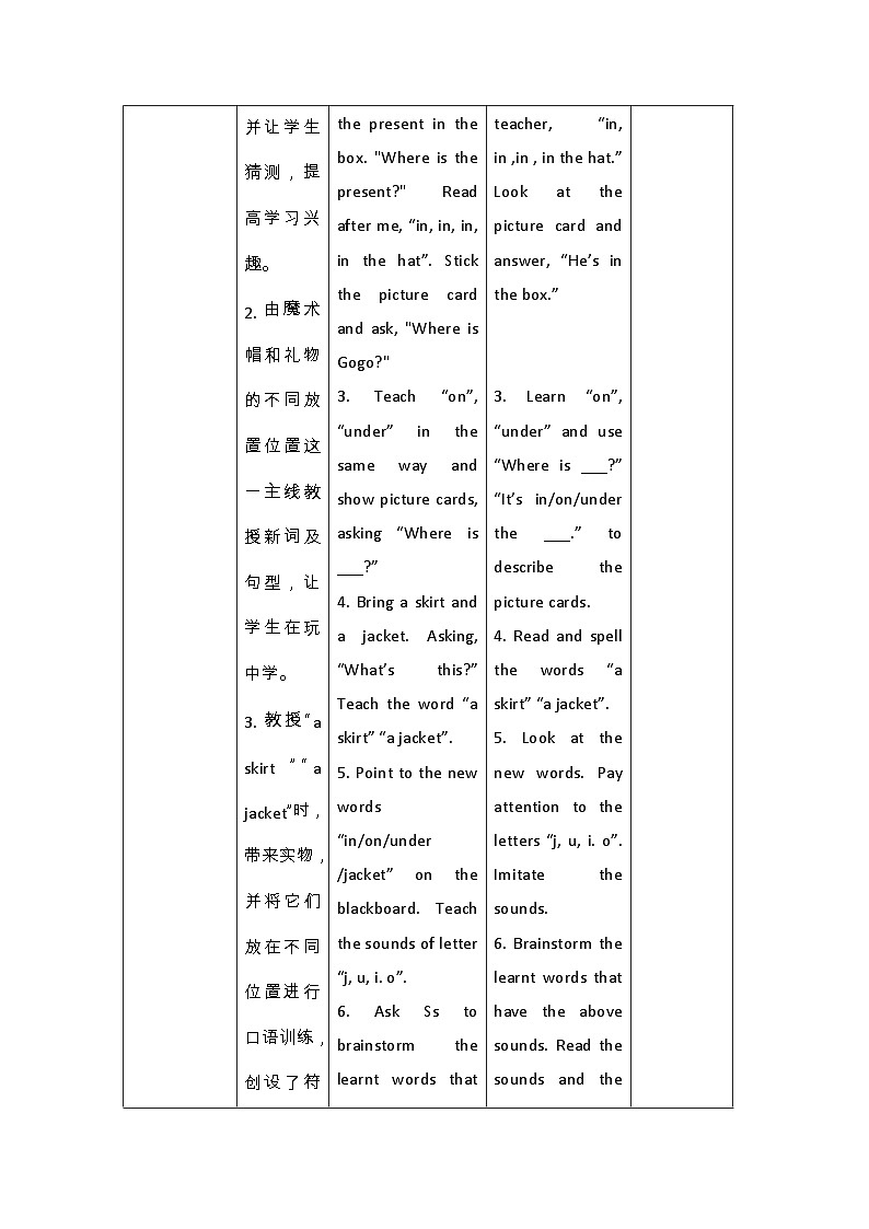 湘少版 小学英语 四年级上册 Unit 11 Where's the cat？ 教案02