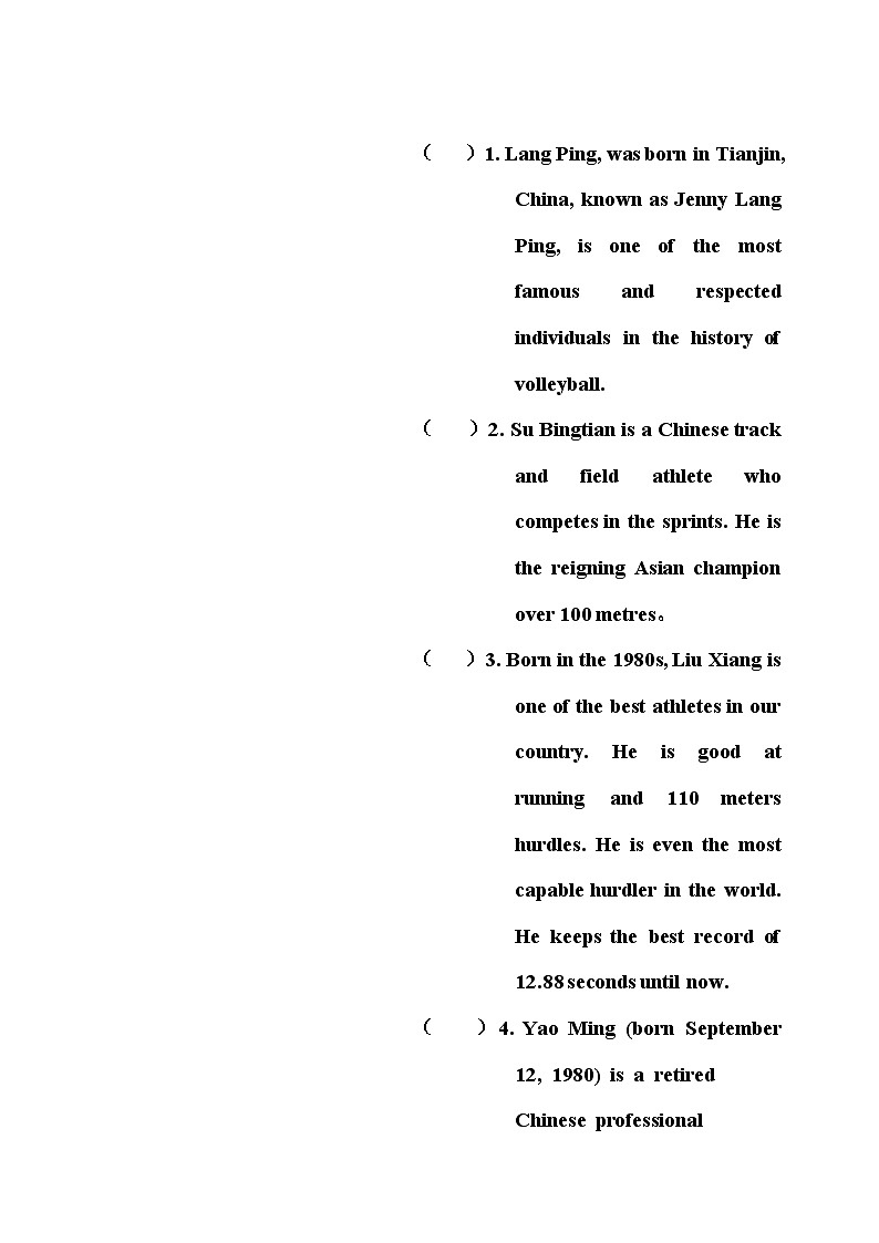 川教版 小学英语 四年级上册 Unit4Lesson4DoYouLikeSwimming同步练习（含答案）02