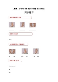 清华大学版一年级上册Unit 1 Parts of my body精品复习练习题