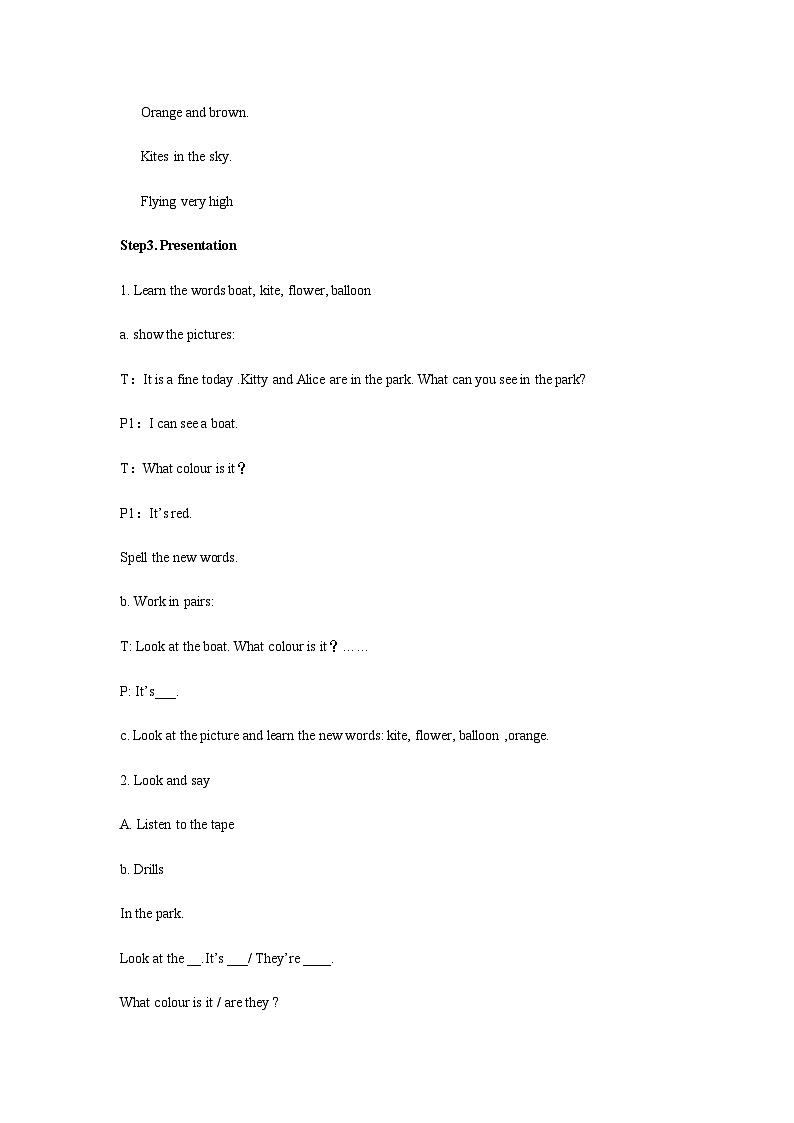 沪教牛津版（五四制） 小学英语 三年级上册  module 3 unit 3 教学设计03