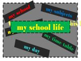 牛津譯林版小學(xué)四年級(jí)英語下冊(cè) Project  1 My school life   課件