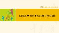 小学英语Lesson W One Foot and Two Year!教课课件ppt