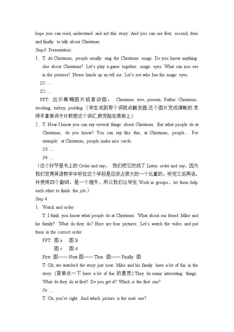 牛津译林版小学五年级英语上册 Unit 8 At Christmas   教案303