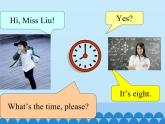 科普版（三年级起点）小学英语四年级上册  Lesson 8   What's the time   课件