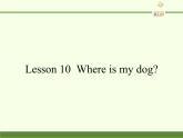 科普版（三年级起点）小学英语四年级上册 Lesson 10   Where is my dog   课件