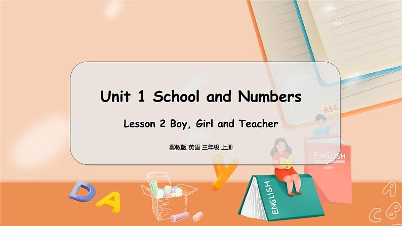 冀教版 英语三年级上册Unit1 Lesson2 PPT课件01