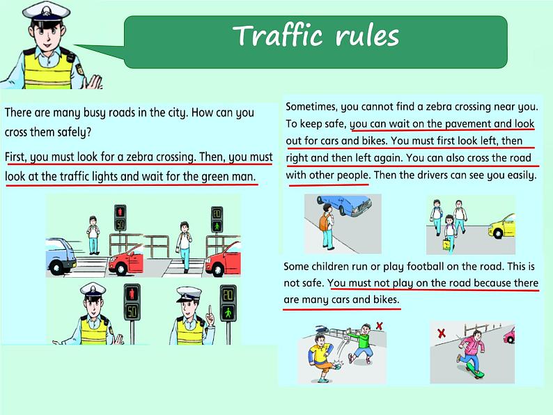 牛津译林版小学六年级英语下册 Unit 4 Road safety  课件104