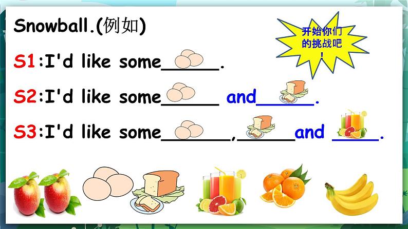 人教PEP版三年级上册 Unit 5 Let's eat Part A Let's learn 课件+教案+素材+反思04