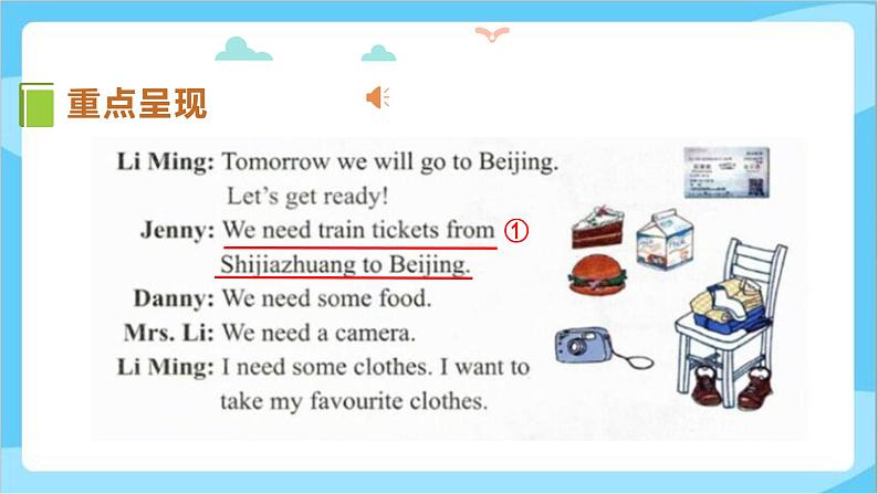 冀教版（三起）英语五上 --Unit4 Lesson23  What Do We Need for the Trip -  课件+教案+练习04