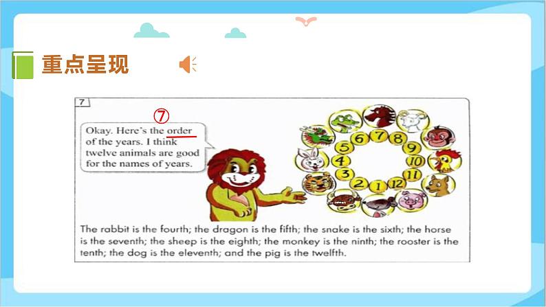 冀教版（三起）英语五上 --Unit4 Lesson24 Year Animals  课件+教案+练习07