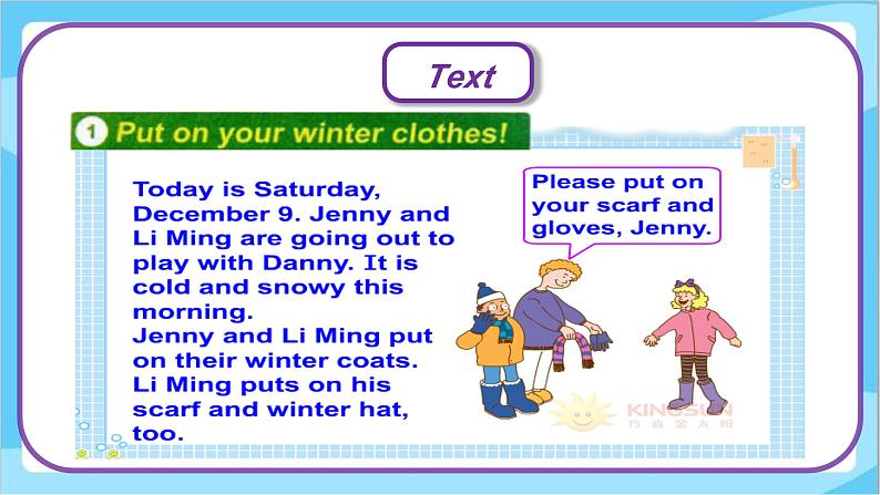 六年级上册英语Unit 3 Lesson 14 Snow! It 's Winter! 课件第8页