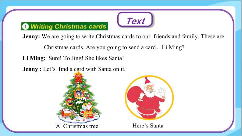 Unit 4 Lesson 21 Christmas Cards  课件+教案  冀教版（三起）英语六上07