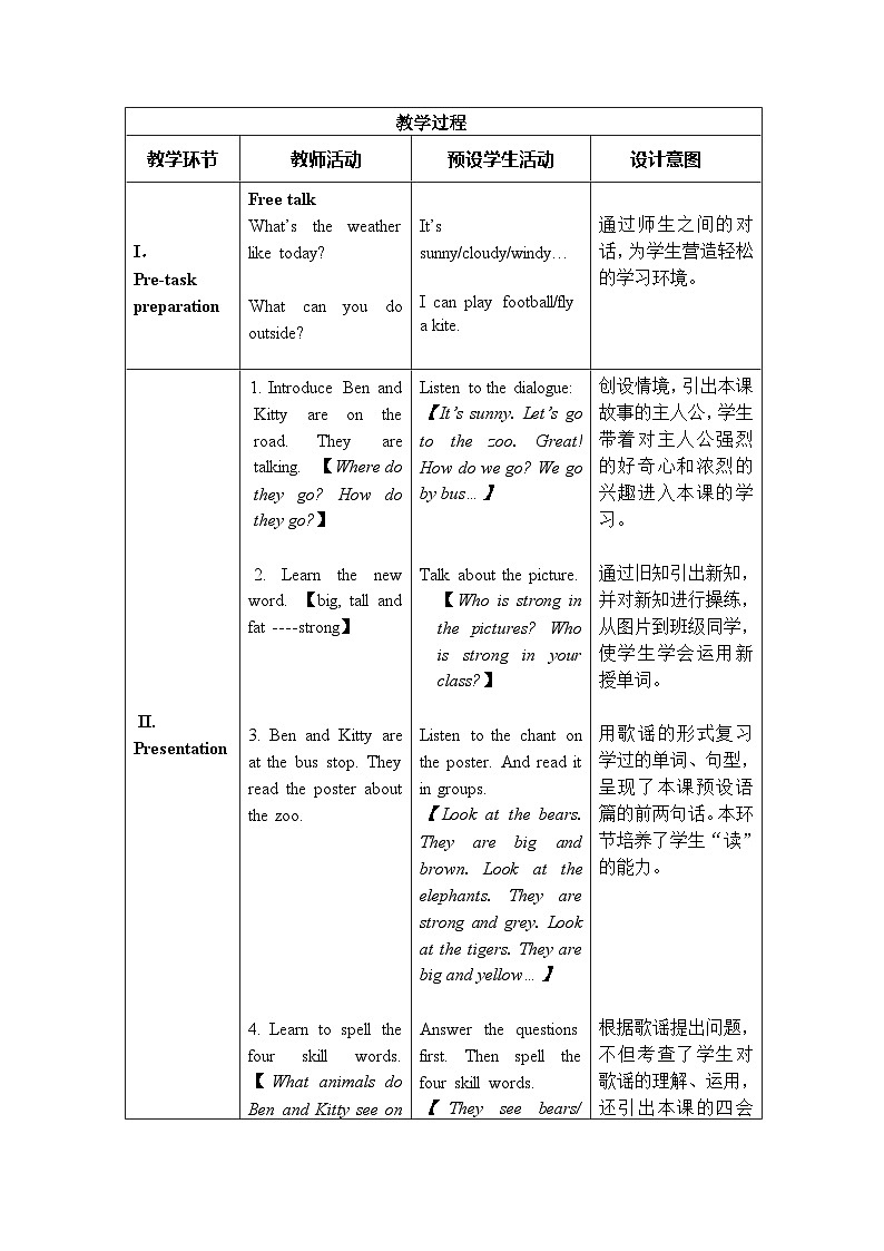 沪教版（三年级起点）小学三年级英语下册 Moduie 2 Unit 4  Animals in the zoo    教案303