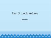 沪教版（三年级起点）小学四年级英语下册 Unit 1 Unit 3  Look and see   课件