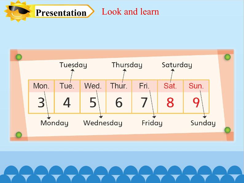 沪教版（三年级起点）小学四年级英语下册 Unit 3 Unit 8  Days of the week   课件06