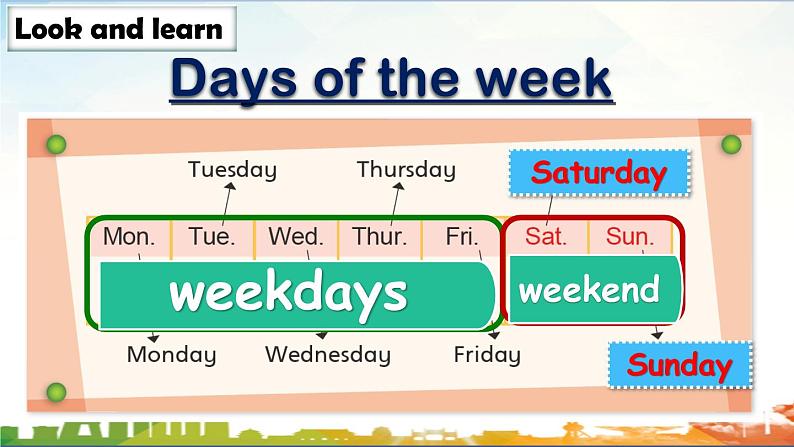 沪教版（三年级起点）小学四年级英语下册 Unit 3 Unit 8  Days of the week   课件504