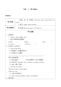 沪教牛津版(六三制三起)五年级上册Module 1 Getting to know each otherUnit 1 My future学案设计