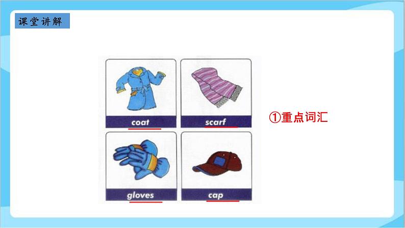 冀教版（三起）英语四年级上册-Unit1 Lesson 3 Coat and Scarf 课件+教案+练习04