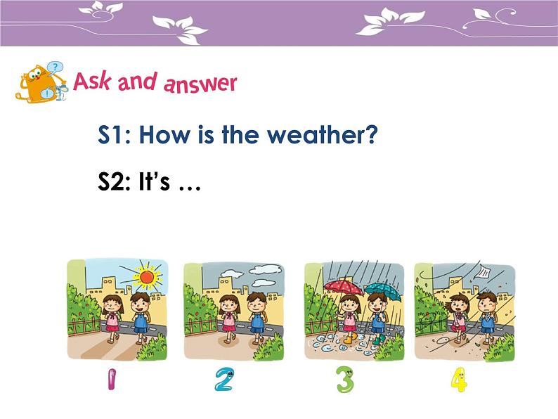 牛津上海版（试用本）小学一年级英语下册 Unit 3 Unit 2 Weather  课件第7页