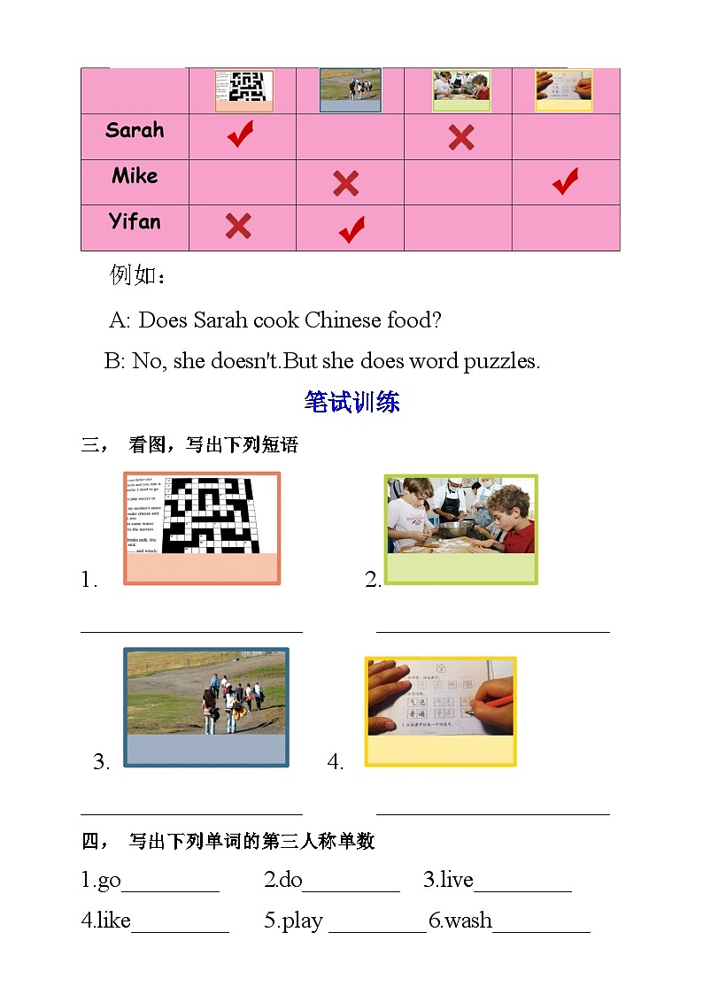 人教PEP版六年级上册 Unit 4 I have a pen pal PB Let's learn 课件+练习+动画素材02
