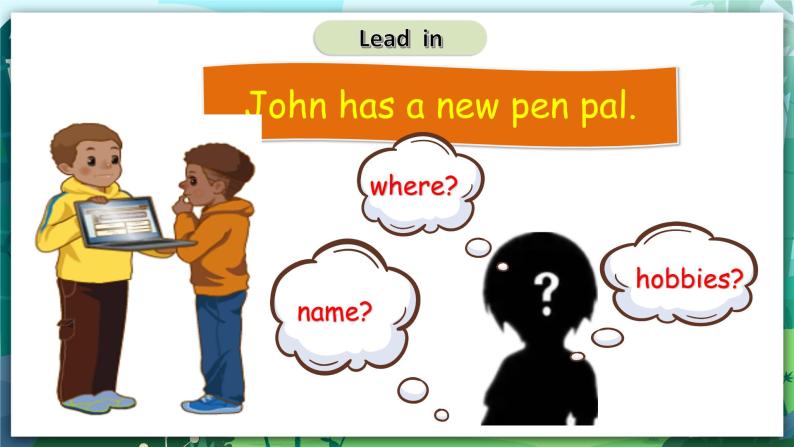 人教PEP版六年级上册 Unit 4 I have a pen pal PB Let's learn 课件+练习+动画素材05