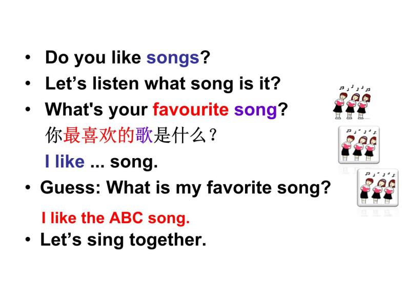 Module 1《Unit 1 I like the ABC song》课件PPT02