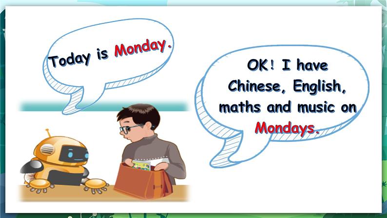 人教PEP版五年级上册 Unit 2 My week PA Let's learn 课件+教案+练习+动画素材05