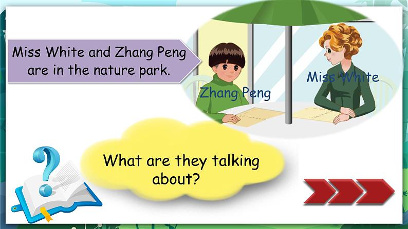 人教PEP版五年级上册 Unit 6 In a nature park PB Let's talk 课件+教案+练习+动画素材07