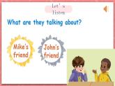 人教PEP版四年級上冊 Unit3 My friends B let's talk 課件+教案+練習+素材