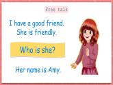 人教PEP版四年級上冊 Unit 3 My friends PA Let's talk 課件+教案+練習(xí)+動畫素材