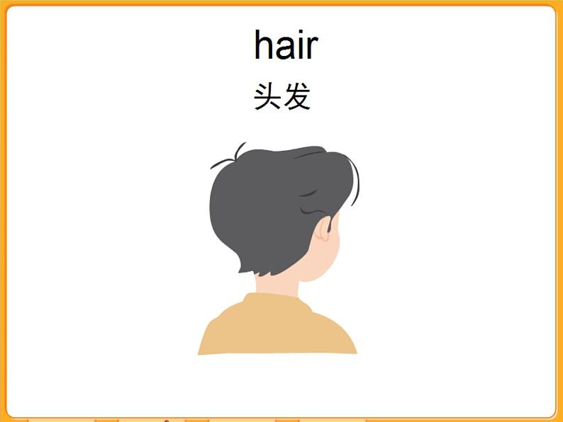 牛津上海版（试用本）小学二年级英语上册 Unit 2 Unit 3 My hair is short  课件04