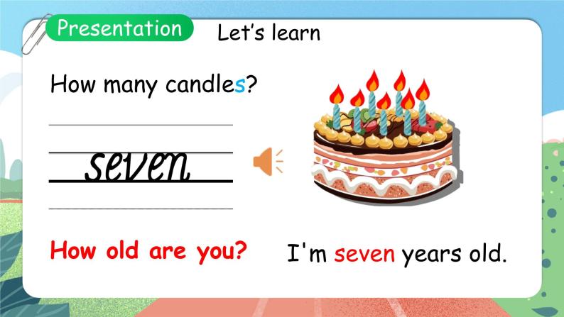 【核心素养目标】人教版PEP小学英语 三年级上册 Unit 6 Happy birthday Part B Let’s learn ＆ Let’s do 课件+教案+练习（含教学反思和答案）08