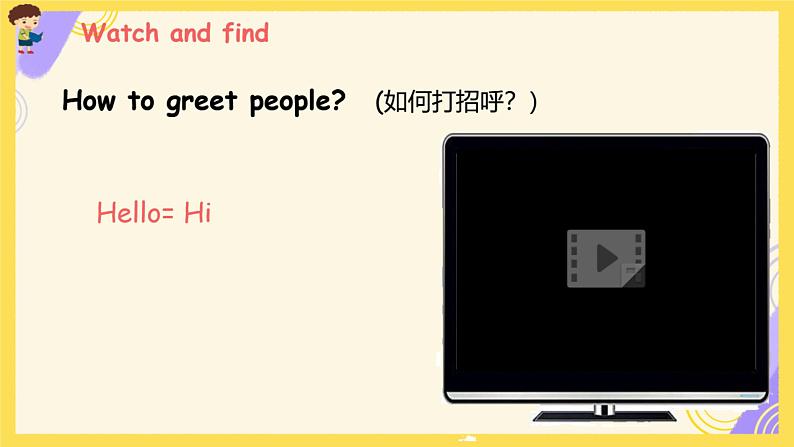 Unit 1 Hello! Part A learn talk 整合课件PPT05