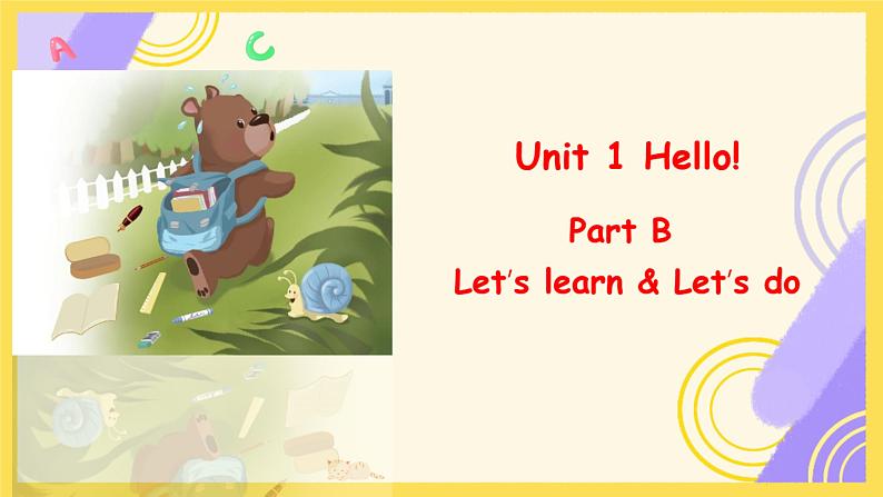 Unit 1 Hello! Unit 1 Part B learn课件PPT第1页