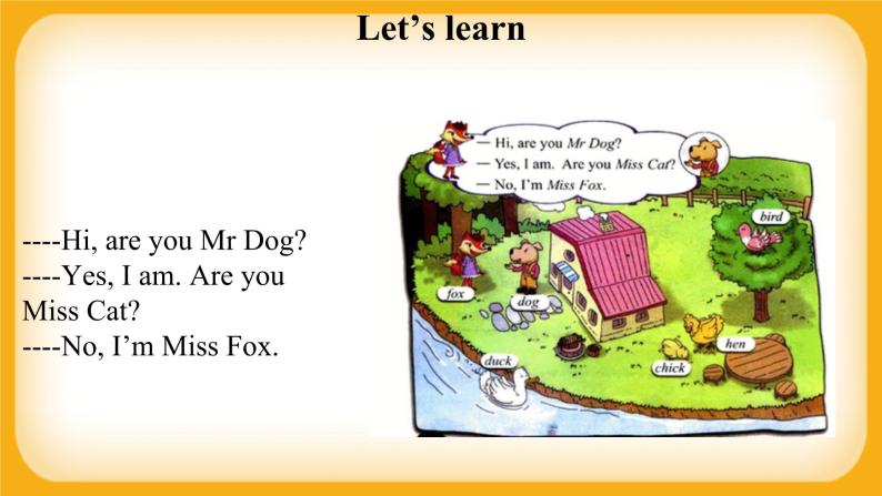【单元课件】 Lesson 2 Are you Mr Dog？ 科普版英语三上07