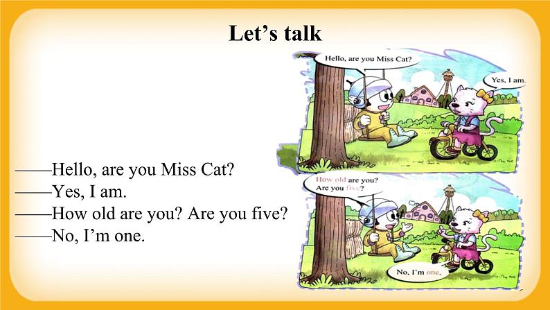 【单元课件】 Lesson 5 How old are you？ 科普版英语三上04